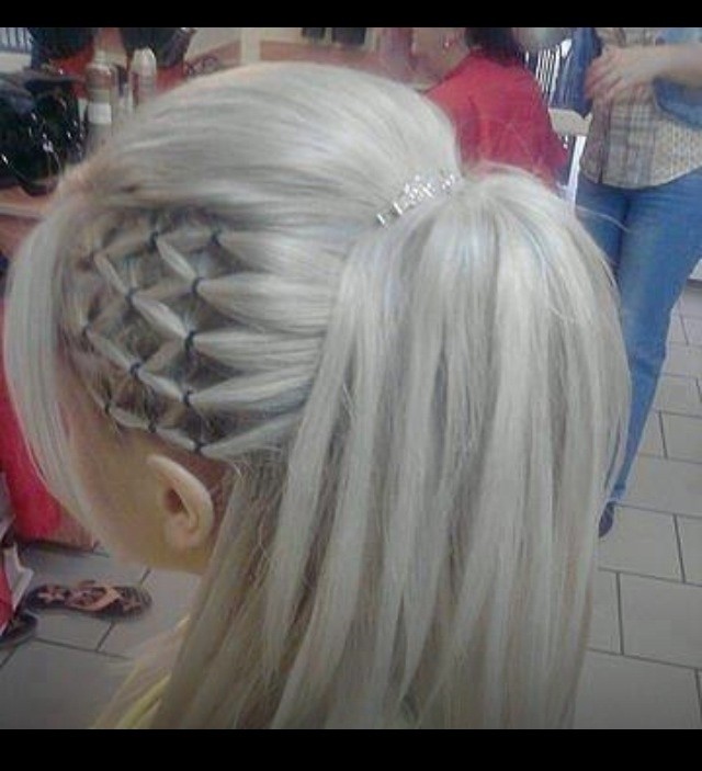 Modern horse tail hairstyles