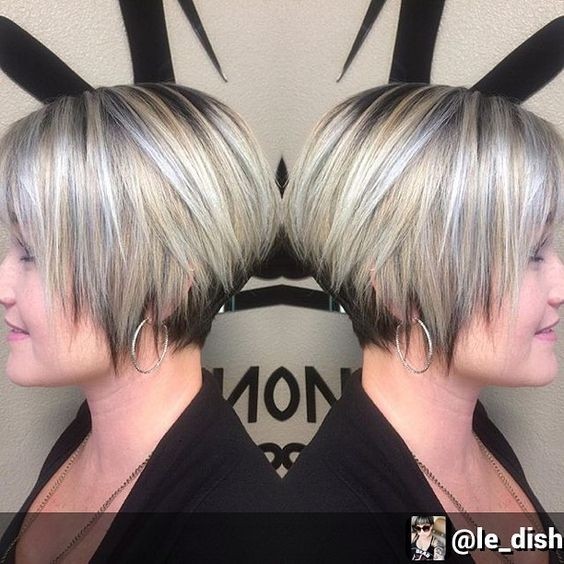 30 Trendy Stacked Hairstyles for Short Hair: Practicality Short Hair Cuts