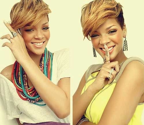 Modern short haircuts for black women: hairstyles with long side explosions