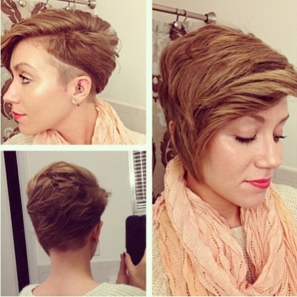 Modern short haircuts with thick hair - spring hairstyles 2015 for women