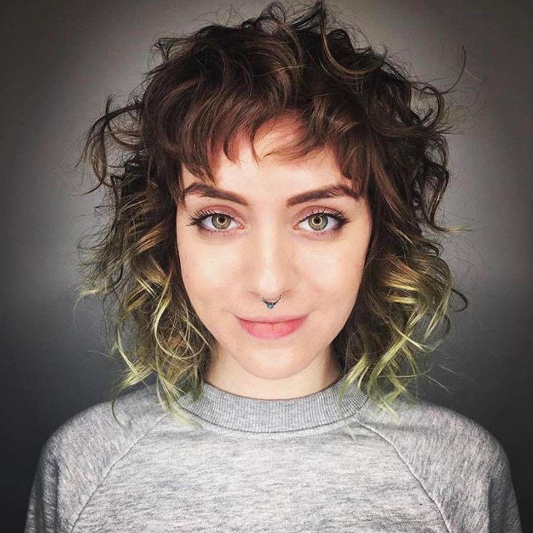 Modern short hair style with color - short hair styles and hairstyle from 2021