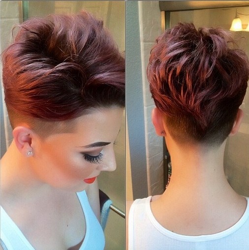 Modern short hairstyles for the spring
