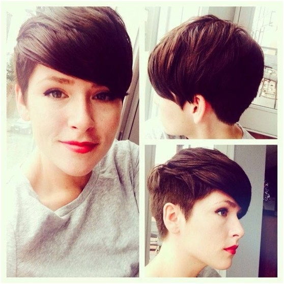 Short haircuts short haircuts for long face: side view