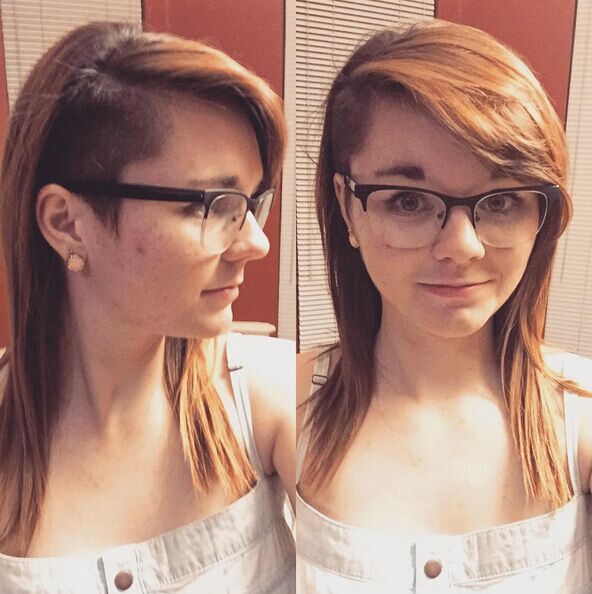 Modern hairstyle delivery to medium hair