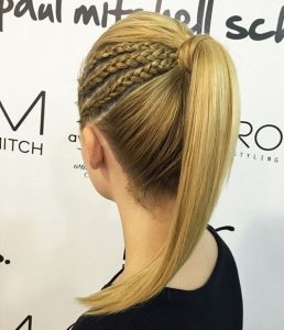 19 Pretty French Braid Ponytail Ideas