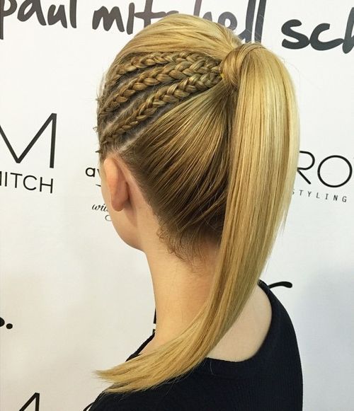 19 Pretty French Braid Ponytail Ideas