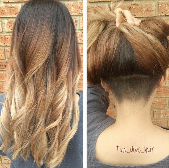 Hairstyle with long hair