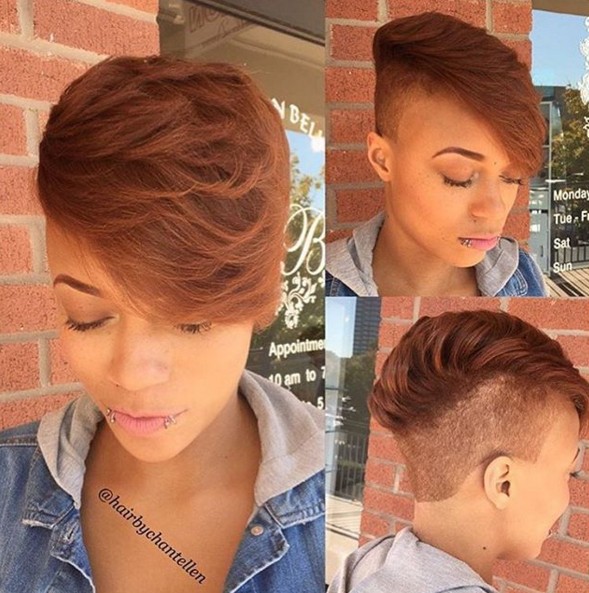 UnderCut for short hair - modern Afro hairstyles 2016