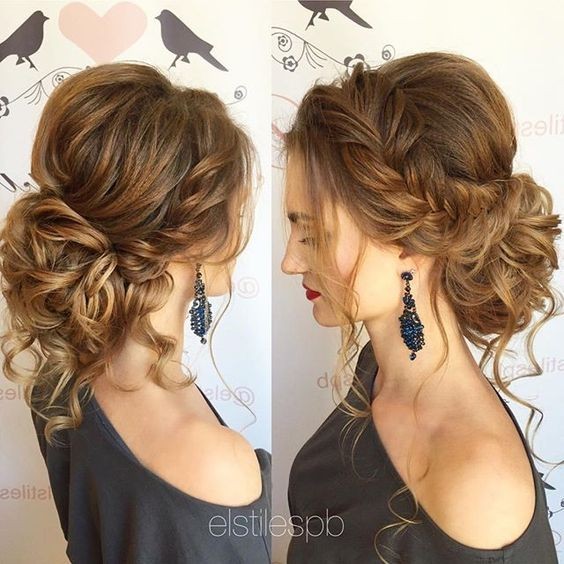 Hair hairstyle update with loose braids - messy updates