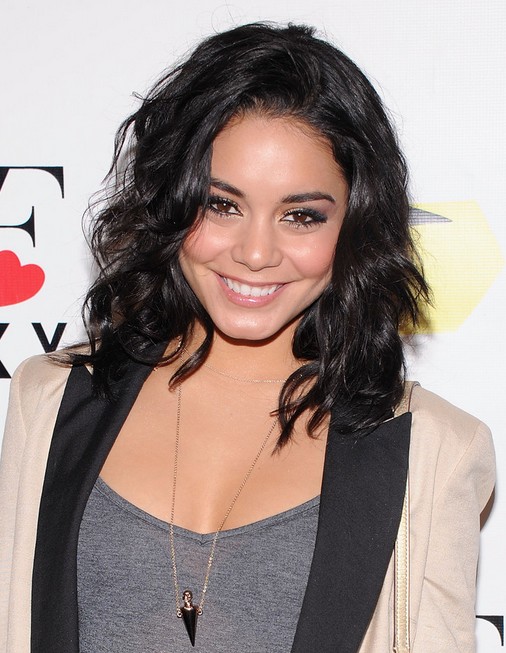 Vanessa Hodgens Medium Hairstyles: Wolling Hairstyle with Black Hair