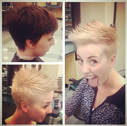 Very short hair