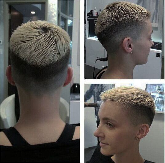 A very short haircut for the summer