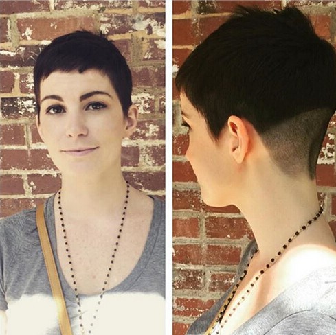 A very short hairstyle - shaving haircuts for women short hair