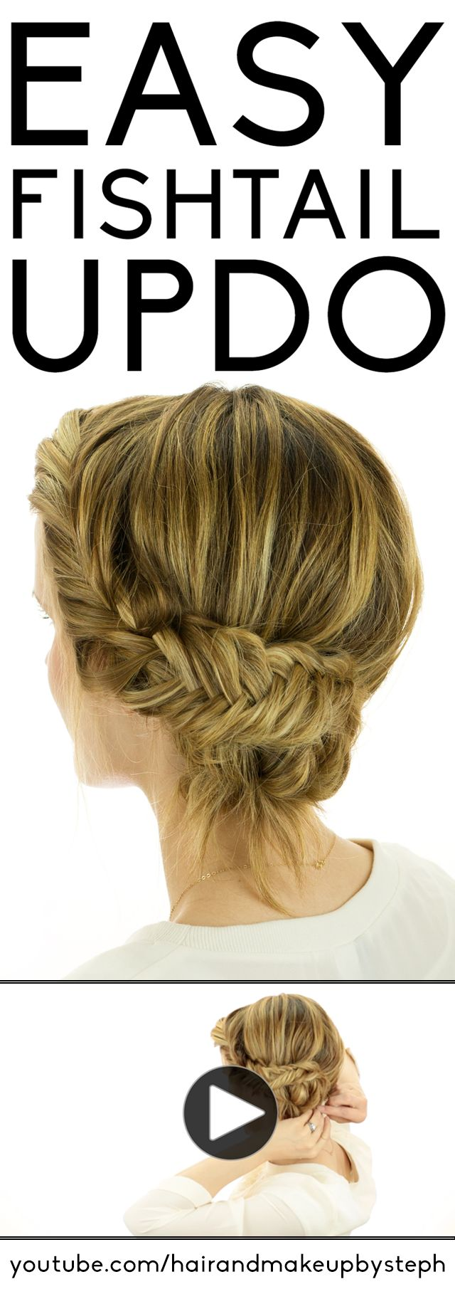 Educational video to get the fish's tail easy to braid hair air: It is extremely easy to follow the tutorial