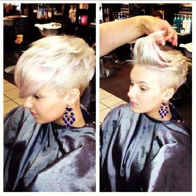 Short Vogue hairstyles with long bangs