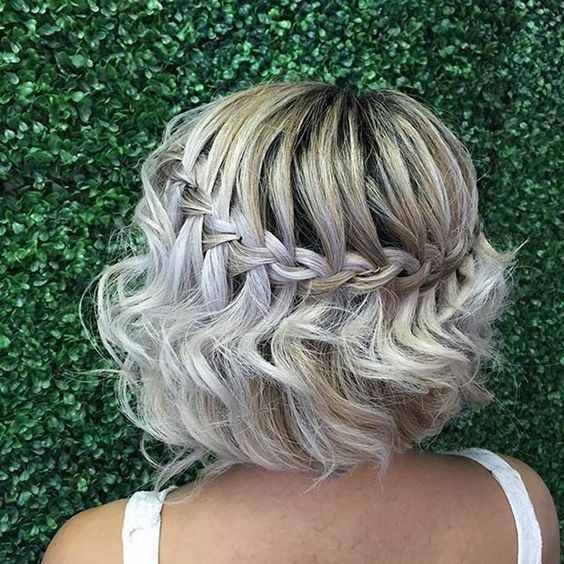Waterfall for short hair - short bob hair cutting