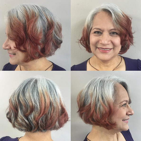 Wavy Bob Cut - 2016 Short haircut ideas for women more than 50 - 60