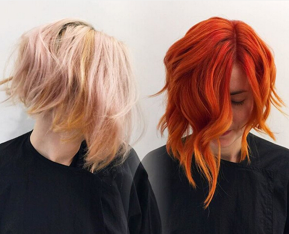 Written Bob Bob - the idea of red hair color