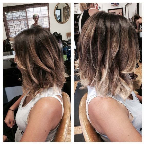 Wolted hairstyle Loop - the most prominent in Balyage long pop, 2016 hair color