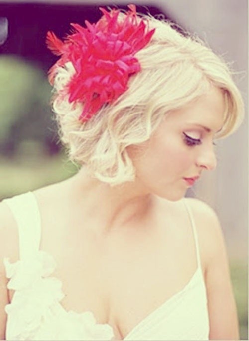 Wedding hairstyles for short hair