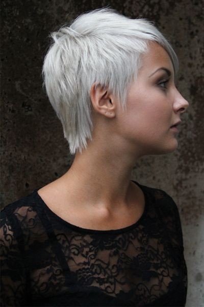 Mysterious hairstyles for very short hair: haircuts of women