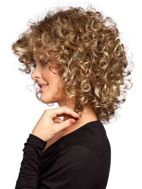 Women haircuts for curly hair - hairstyles for thin hair