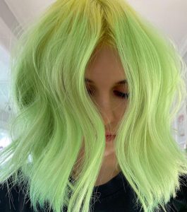 10 Medium Length Haircuts & Creative Hair Color Designs
