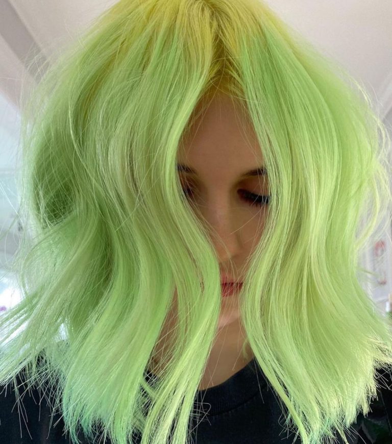 10 Medium Length Haircuts & Creative Hair Color Designs