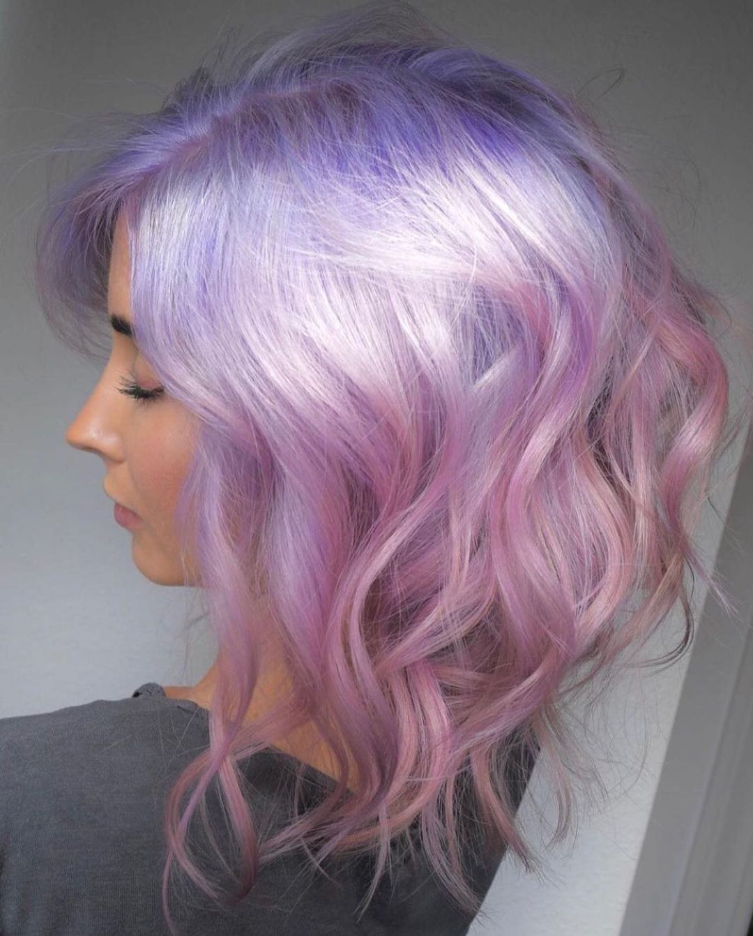 Medium-length women haircut and creative hair color ideas for summer 2021-2022