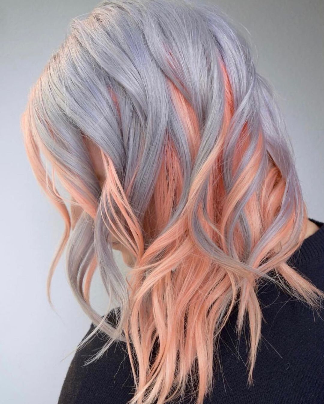Medium-length women haircut and creative hair color ideas for summer 2021-2022