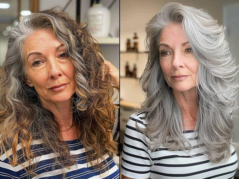33 Most Flattering Long Hairstyles for Women Over 60