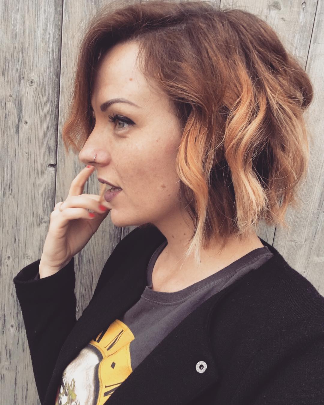 Beautiful medium pop haircut Beautiful medium pop haircut