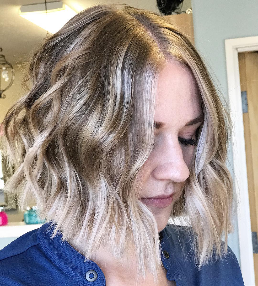 Beautiful medium pop haircut Beautiful medium pop haircut