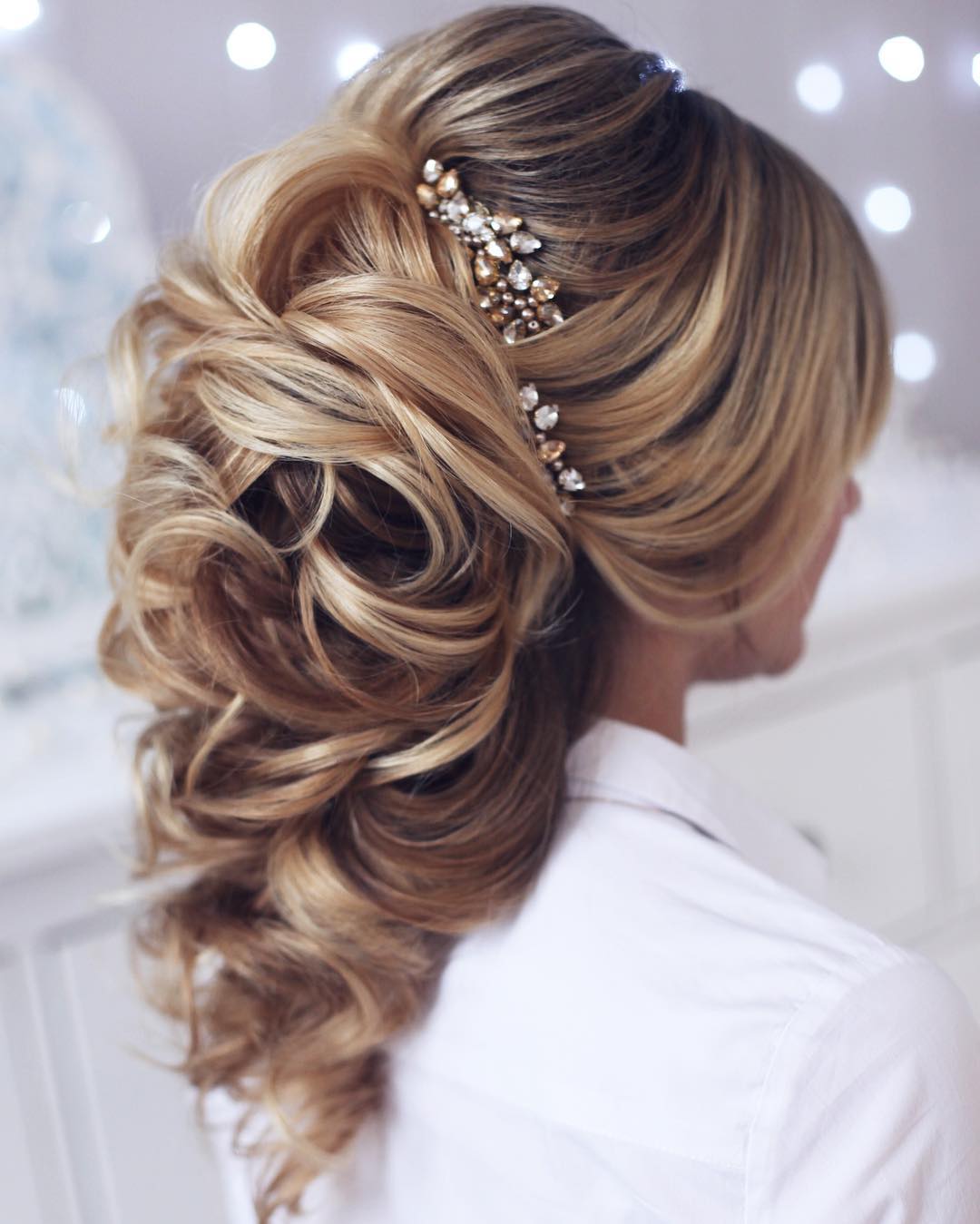 Beautiful wedding hairstyles for long hair - bride hairstyle designs