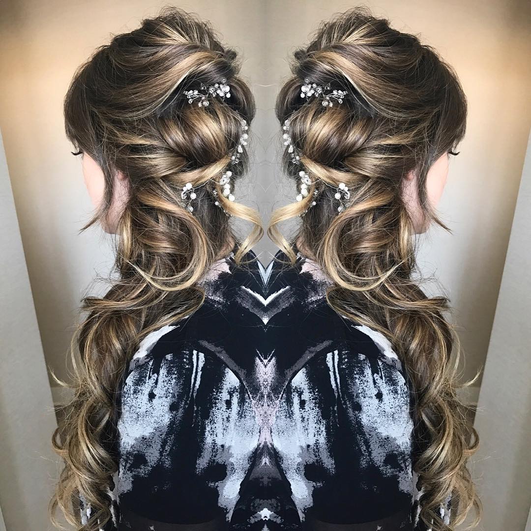 Beautiful wedding hairstyles for long hair - bride hairstyle designs