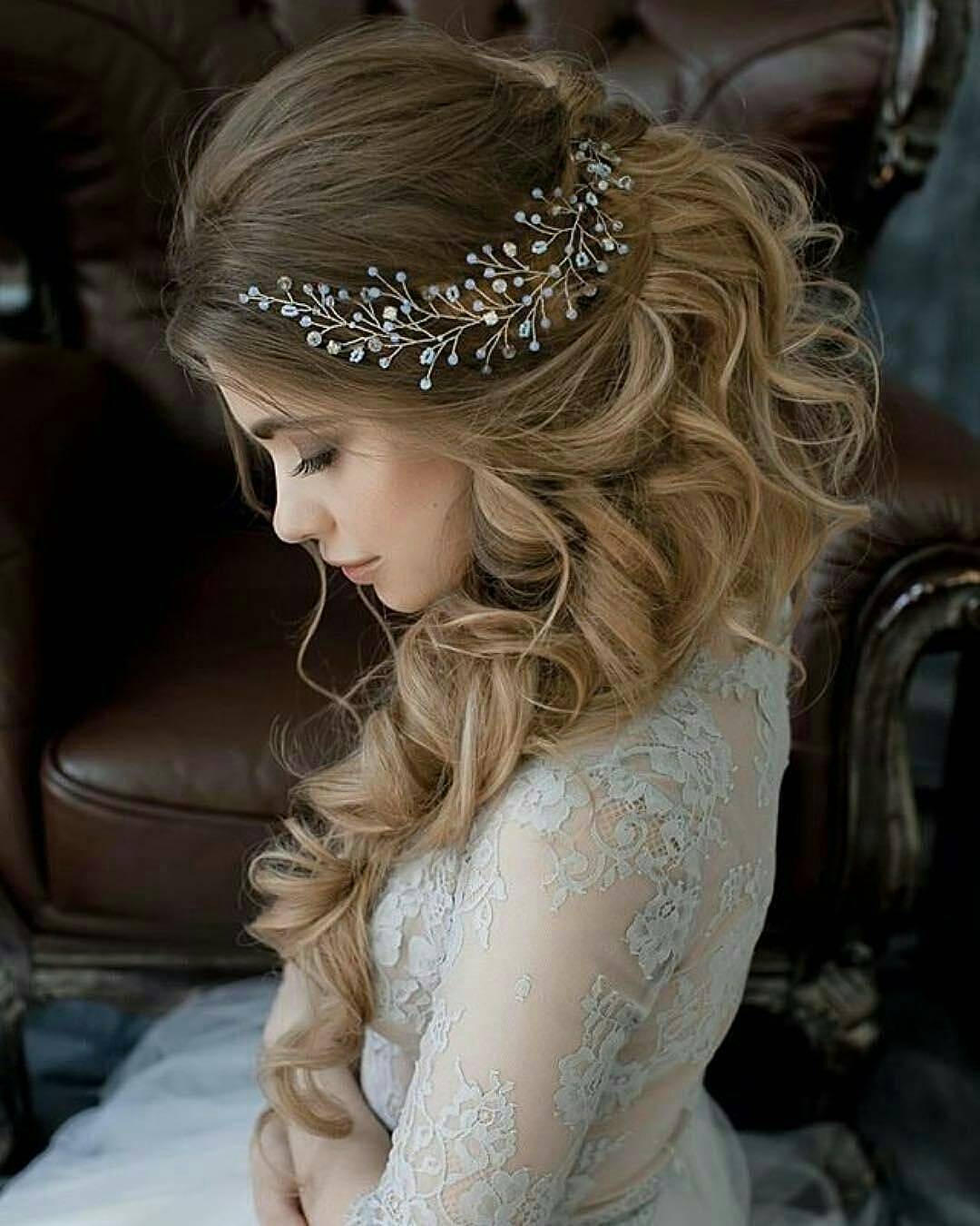 Beautiful wedding hairstyles for long hair - bride hairstyle designs