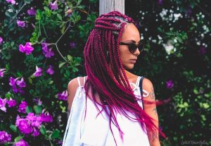 20 Pictures of Burgundy Box Braids You Have to See Before You Get This