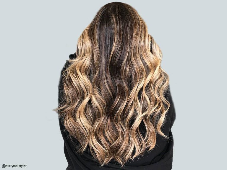 38 Stunning Blonde Balayage on Dark Brown Hair
