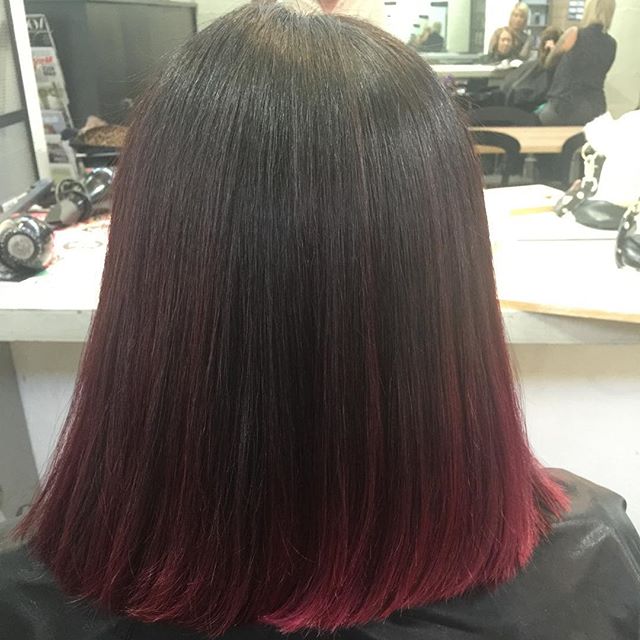Short ombre bob cut straight