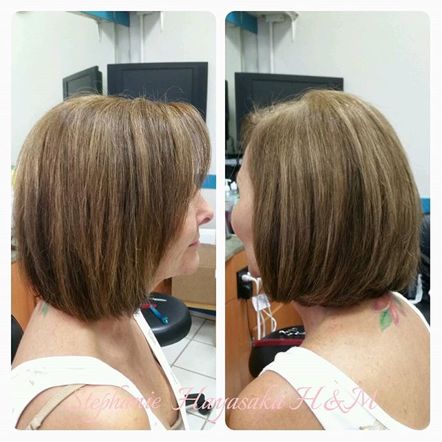 The easy -to -year -old Bob hairstyle for older women