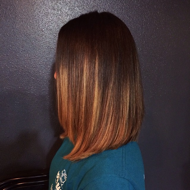 Ombred Long Bob Hairstyle for Women