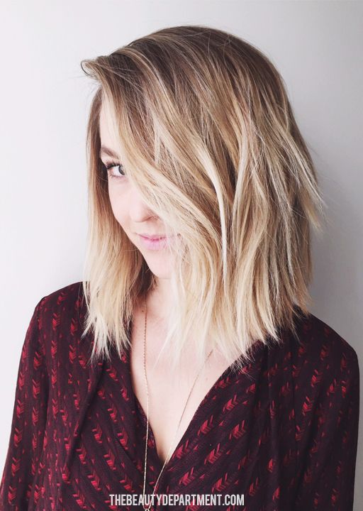 Brunette to Ashkar Bob Pobe hairstyle with layers