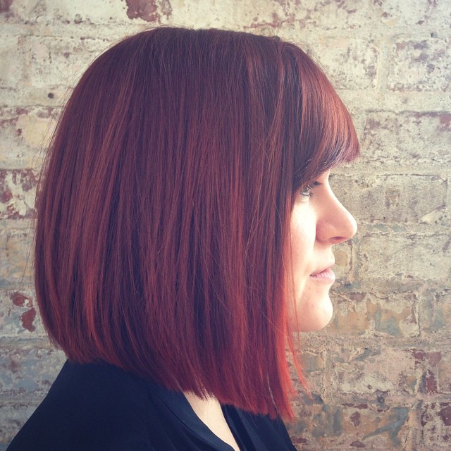 Red, unofficial red pop hairstyle