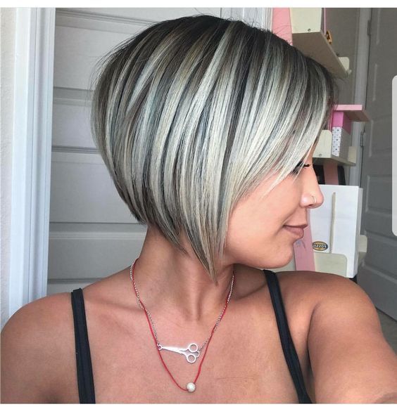 High -hairstyles Bob with straight hair - straight short haircuts High -hairstyles Bob with straight hair - straight short haircuts