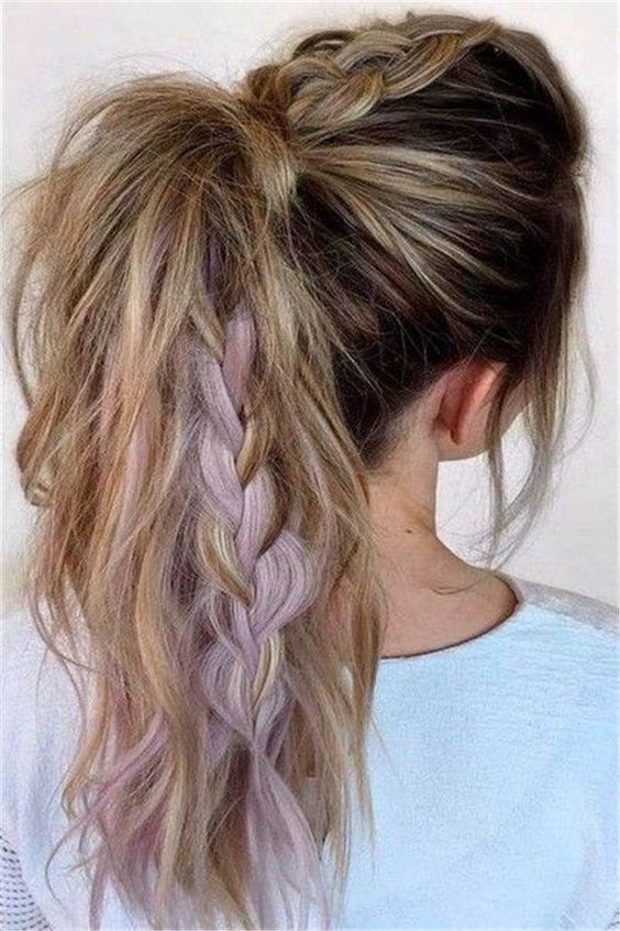 Easy hairstyles for women for women and girl - simple horse tail Easy hairstyles for women for women and girl - simple horse tail
