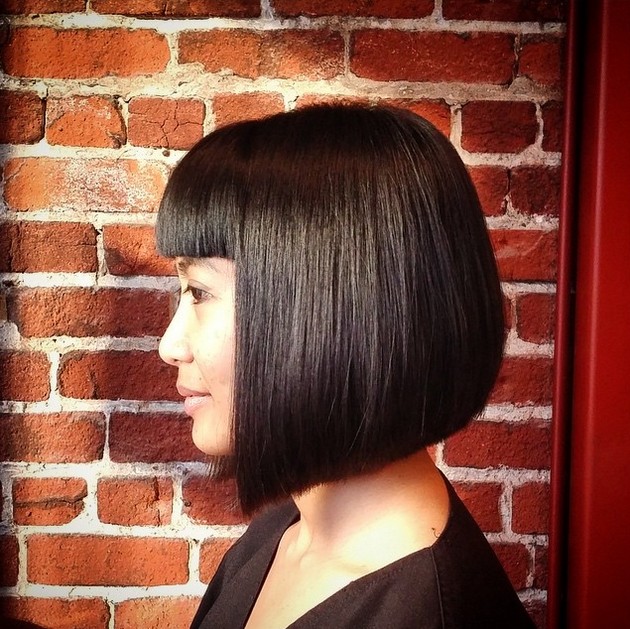 Mob Gob - average bob hairstyle with sharp bangs