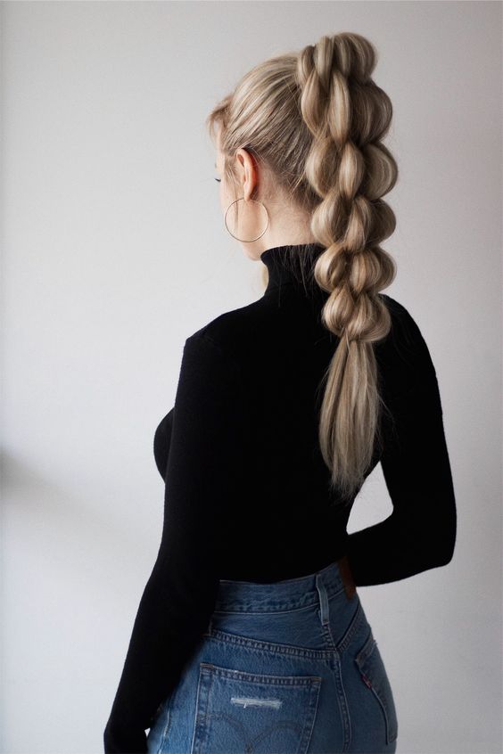 10 Braided Ponytail Hair Styles for Long Hair