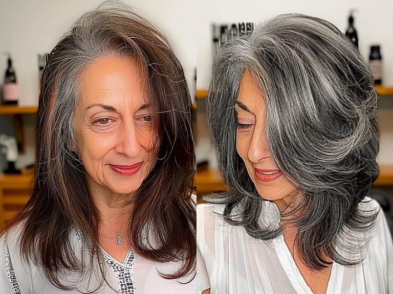 45 Stunning Ways To Do Grey Blending for Dark Hair