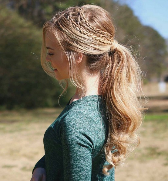 Wonderful horse tail braid - nice daily hairstyles for women