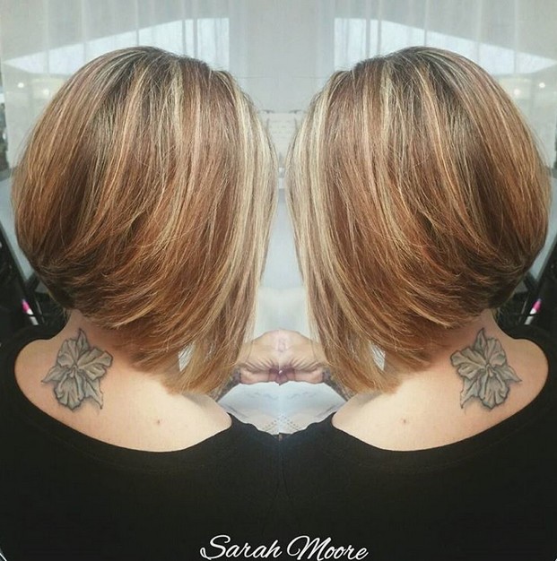 Hair shave - stacked bob hair